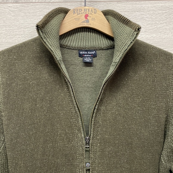 Guess Jeans Knit Sweater Zip Up - Picture 4 of 10